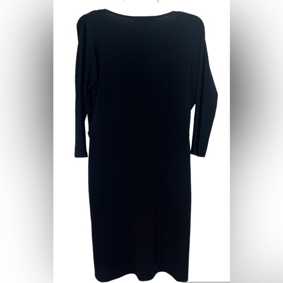 Michael Kors Women’s Black Contemporary Stretchy Midi Dress szPM Minimalist - Picture 2 of 8